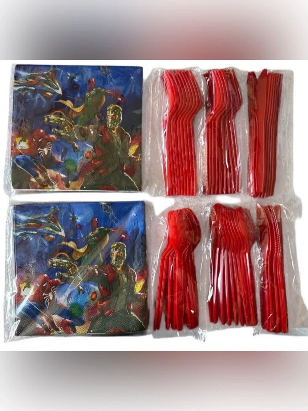 Marvel Avengers Party Supplies 162 Pc Tableware Plates Cups Napkins Utensils